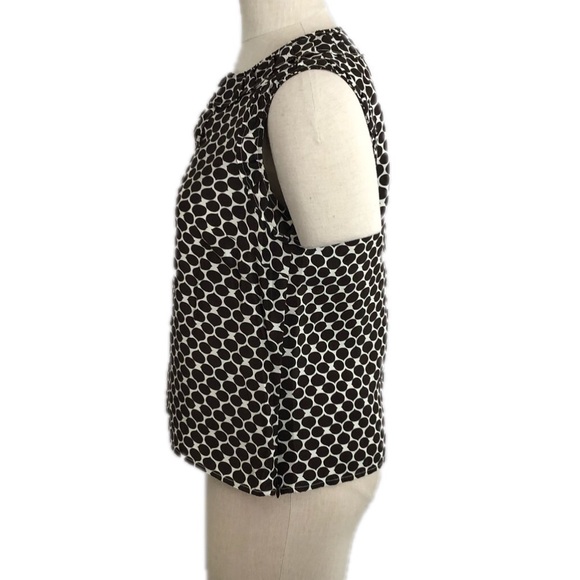 Talbots Silk Top Size 8 sleeveless Brown EUC - Picture 3 of 11